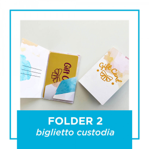 porta Card Folder 2 - biglietto custodia